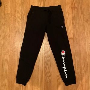 Black Champion Sweatpants